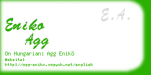 eniko agg business card