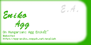 eniko agg business card